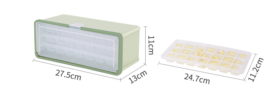 Drawer Type Plastic Ice Cube Mold Maker With Lid And Bin For Beer