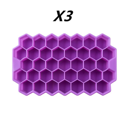 Honeycomb silicone ice tray