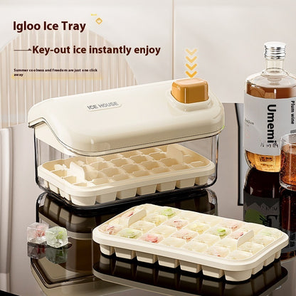 Ice Tray Large Capacity Household Food Grade One-click