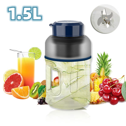 ﻿1500ml Portable Blender Cup Fruit Mixers Fruit Extractors Handheld Electric Juicer