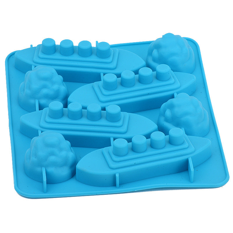 Summer Creative Ship Ice Tray-silicone Ice Mold TITANIC Ice Cube Mold