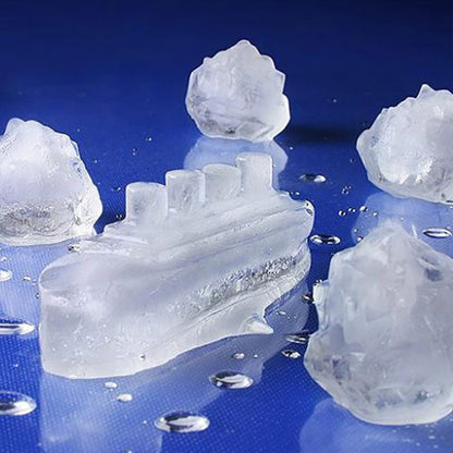 Summer Creative Ship Ice Tray-silicone Ice Mold TITANIC Ice Cube Mold