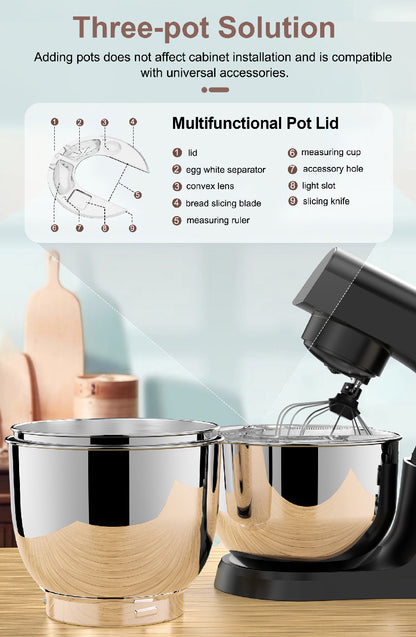 Stand Mixer Chef Machine Food Mixer 10-Speed Control
