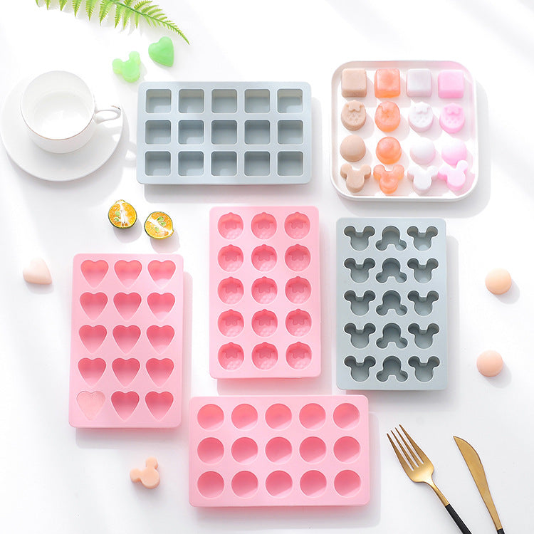 Silicone Ice Cube Mould Household Plastic Ice Mould