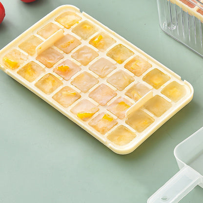 Kitchen Ice Cube Tray Press Type Ice Ball Maker Fast Press Silicone Food Grade Ice Mould Bucket For Whiskey Iced Coffee