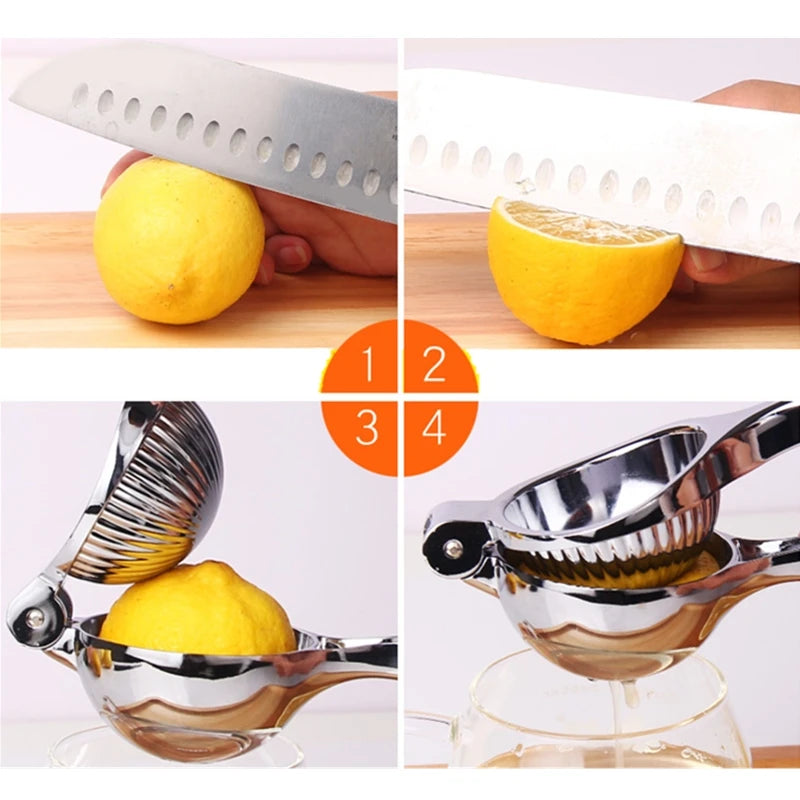 Manual Lemon Squeezer Zinc Alloy Steel Orange Squeezer