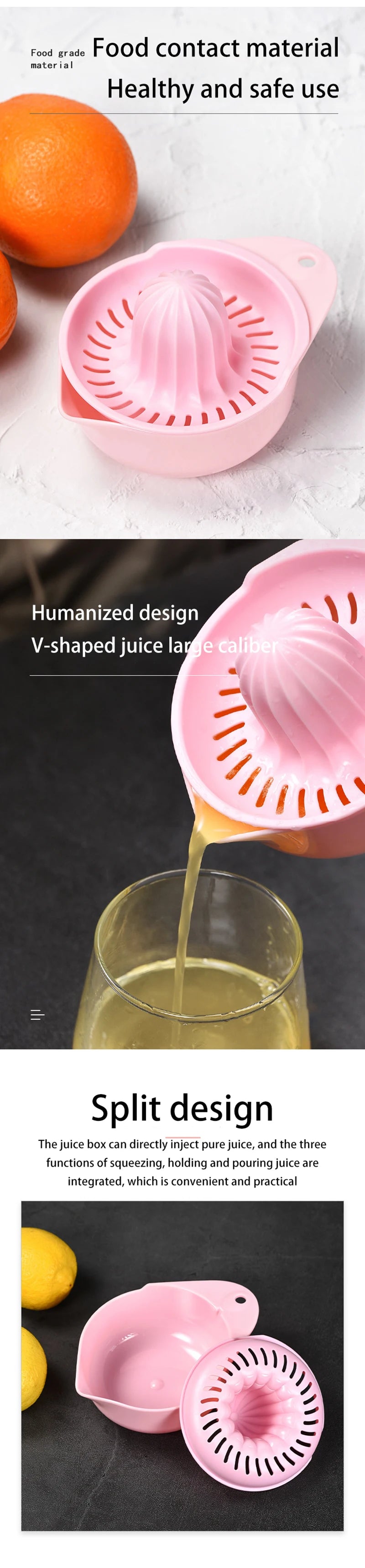 250ml Manual Lemon Juicer Cup Squeezing Orange Tool