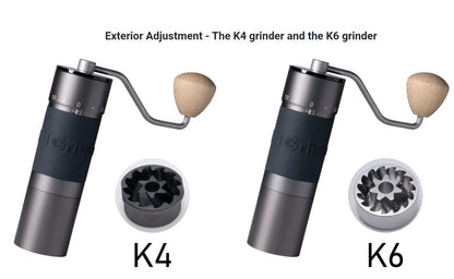 Kingrinder K4 /K6 manual coffee grinder portable mill
