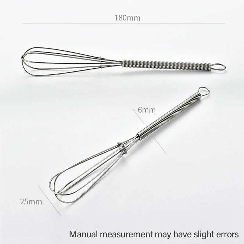 1/2pcs 3-wire Mini Stainless Steel Balloon Beater