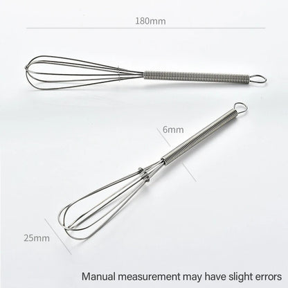 1/2pcs 3-wire Mini Stainless Steel Balloon Beater