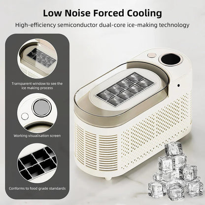 Machine 8 Ice Cubes Ready in 15 Mins For Home/Kitchen/Camping/