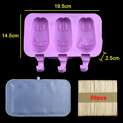 Silicone World DIY Ice Cream Silicone Molds Handheld
