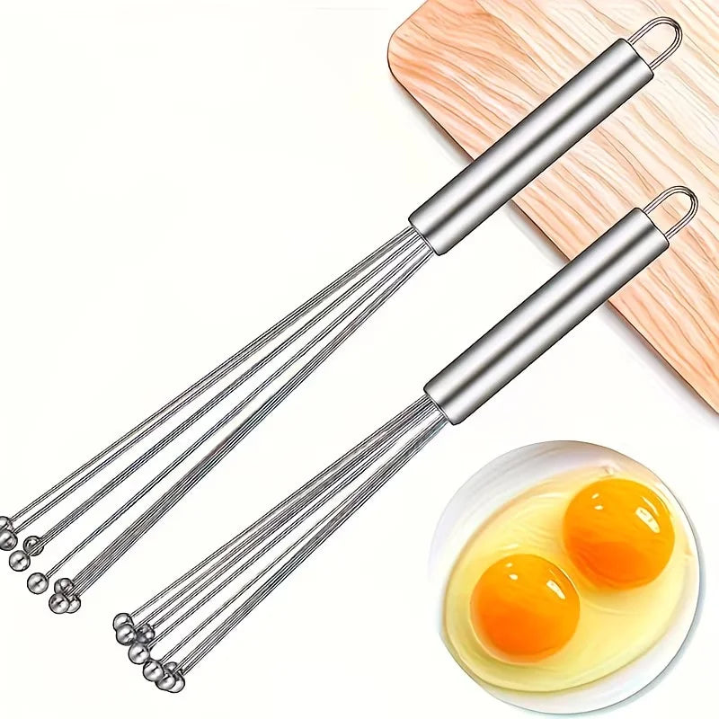 Stainless Steel Ball Whisk Set Manual Mixer