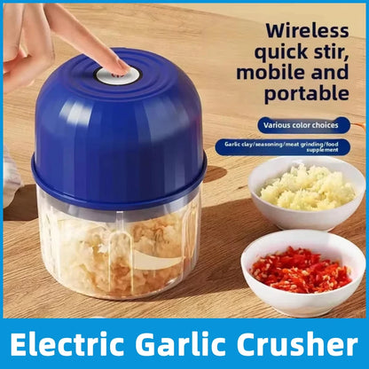 260ML Electric Meat Grinder, Rotary Garlic Grinder