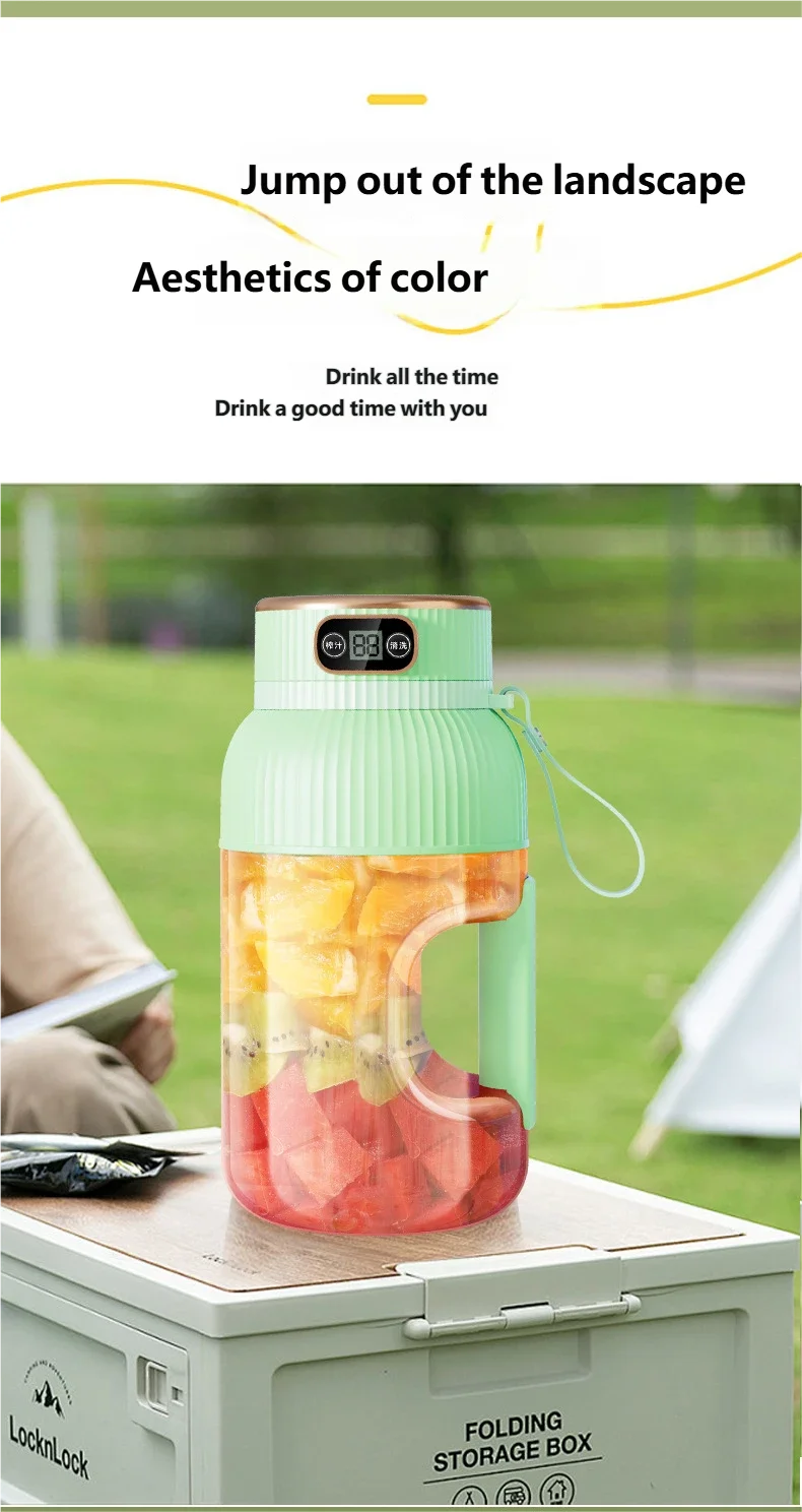 Fruit Juicer Cup Portable Electric Fruit Mixer Stirrng Cup