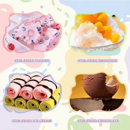 Instant Ice Cream Maker 3-in-1 Frozen Dessert Plate