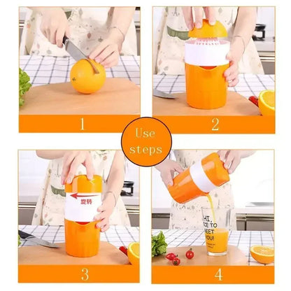 Juice Cup Portable Manual Citrus Juicer for Orange Lemon Fruit Squeezer Child