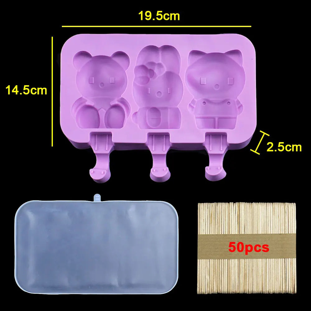 Silicone World DIY Ice Cream Silicone Molds Handheld