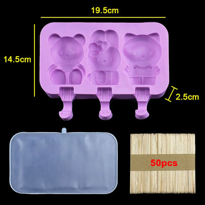 Silicone World DIY Ice Cream Silicone Molds Handheld
