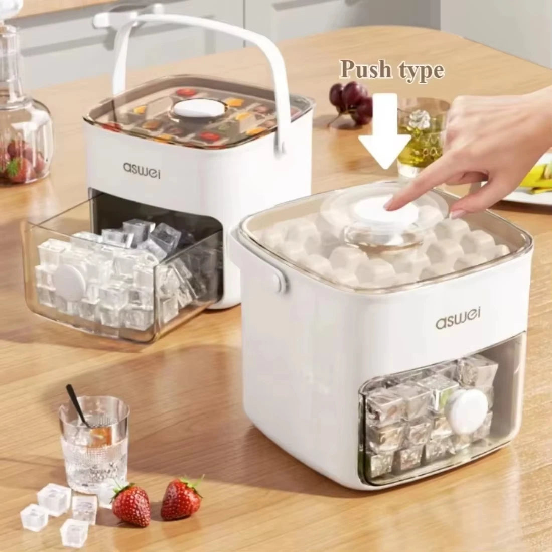 Double Layer Design Essential For Making Homemade Ice For Desserts And Beverages
