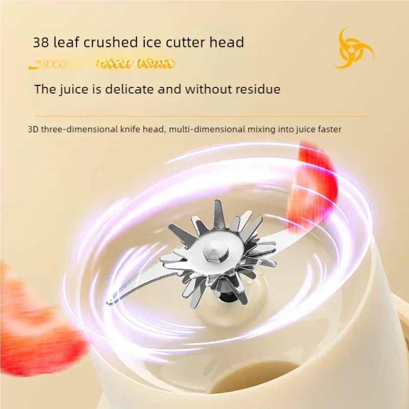 350ml Electric Juicer Cup 38 Blades Blender Milkshake