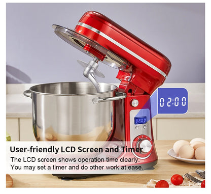 BioloMix Kitchen Food Stand Mixer, Blender, Quiet Motor, Cream Egg