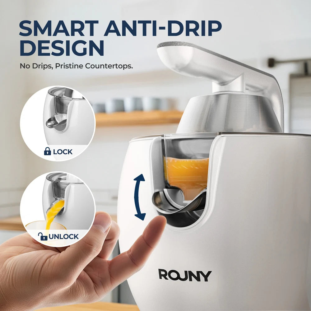 Electric Stainless Steel Citrus Juicer, Orange Lemon Set Juicer