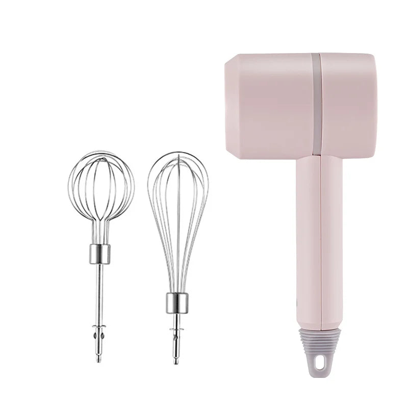 Cordless Electric Hand Mixer USB Rechargeable Handheld