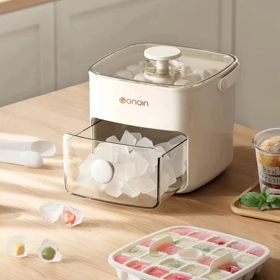 Double Layer Design Essential For Making Homemade Ice For Desserts And Beverages