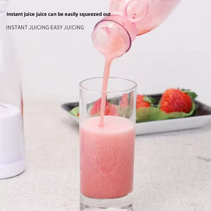 420ml Electric Juicer Mini Wine Bottle Blender Fruit Mixers