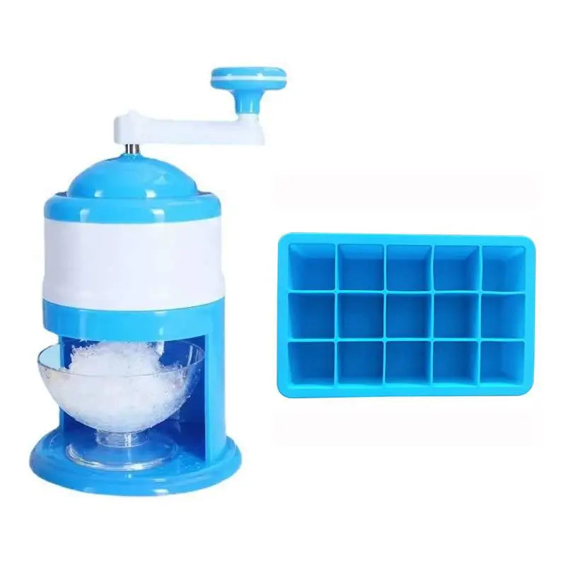 Ice Shaver Snow Cone Hand Crank Ice Crusher Portable Ice Machine