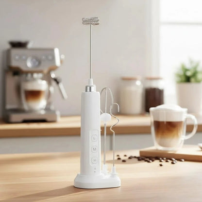 Rechargeable Handheld Milk Frother Mini Electric Mixer