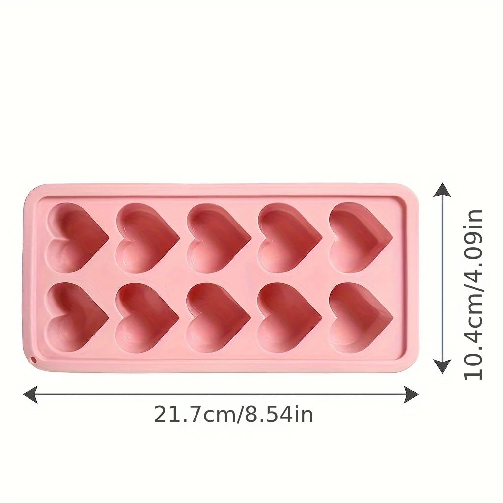 Summer Popsicle Maker Heart Shaped Silicone Ice Cube