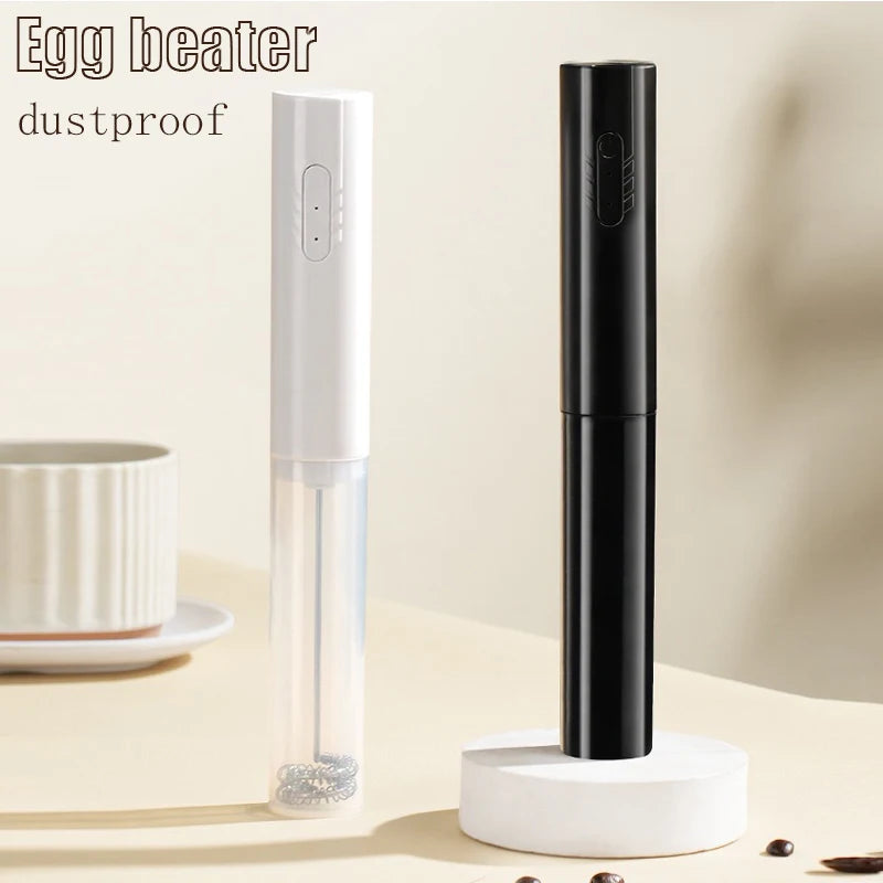 hot Electric Milk Frother Portable Egg Beater Hand Held Coffee Whisk Foam