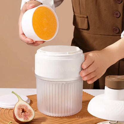Handheld Shaved Ice Maker with Ice Cube Tray