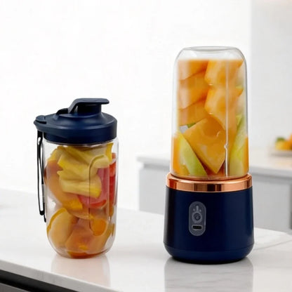 Double Cup Portable Blender USB Juicer Fruit Mixer