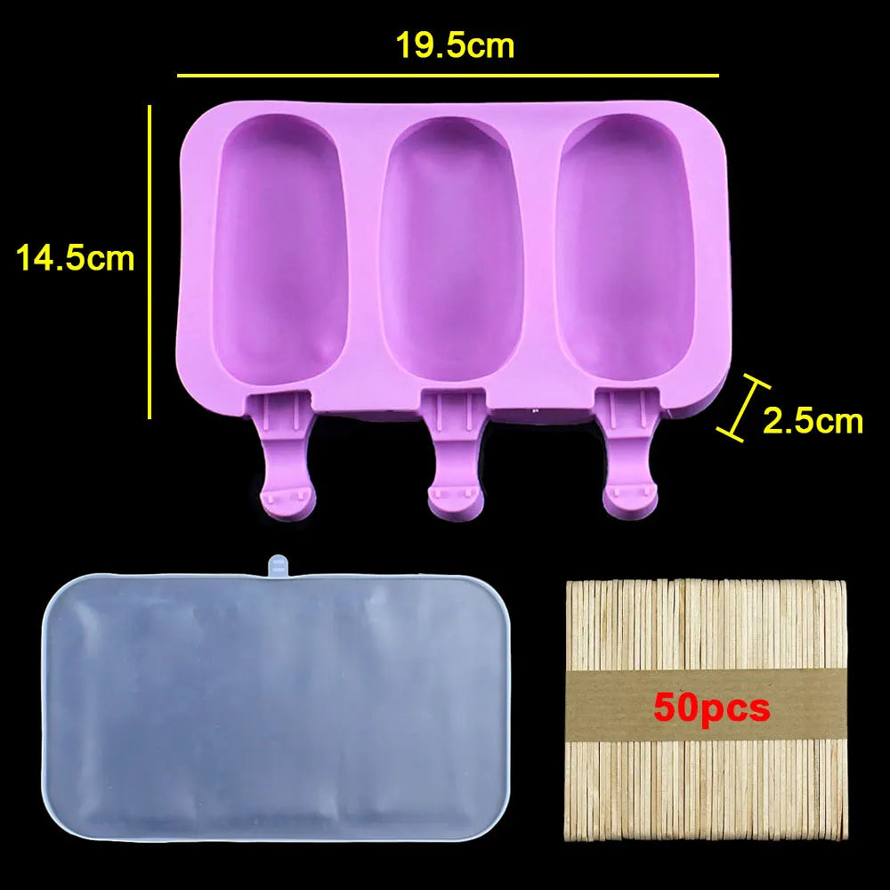 Silicone World DIY Ice Cream Silicone Molds Handheld