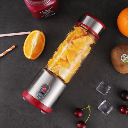 USB Rechargeable Electric Mixer Fruit Orange Milkshake Juice Maker Machine