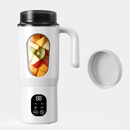 USB Charging Juicer, mini Ice Crusher, Can Make Smoothies and Milkshakes, Perfect for Travel, Double Lid Portable Handle Juicer