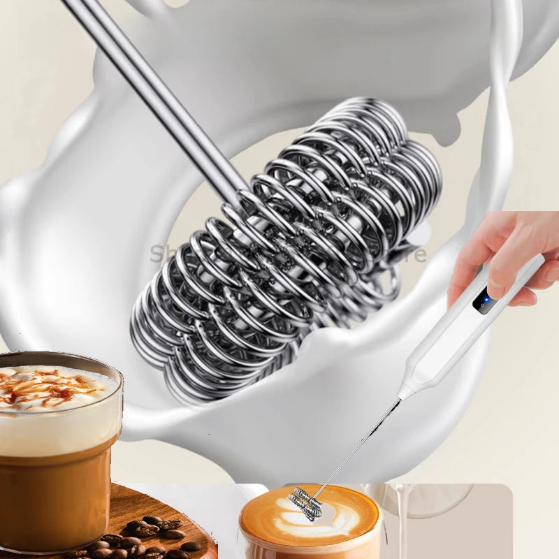 Wireless Milk Frothers Electric Handheld Blender