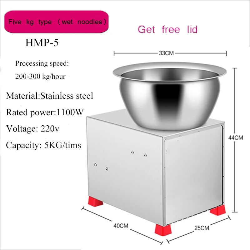 Fully Automatic Household Dough Mixer Stainless Steel Stuffing Machine
