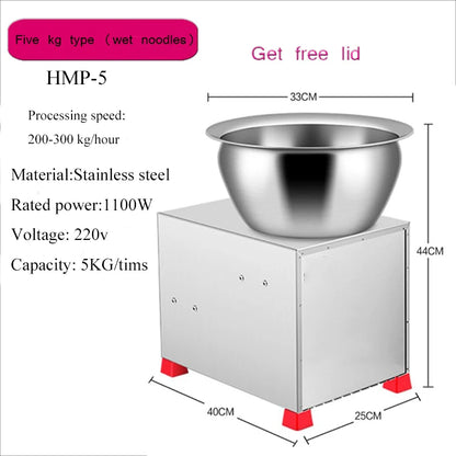 Fully Automatic Household Dough Mixer Stainless Steel Stuffing Machine