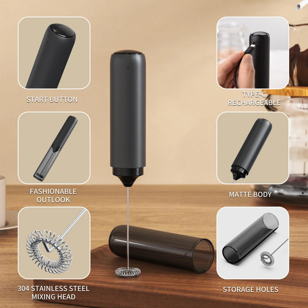 Kitchen Powerful Stirrer Milk Frother Handheld Foam Maker
