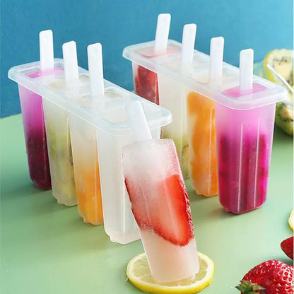 Popsicle Mold Set DIY Reusable Maker for Yogurt