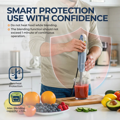 4-in-1 Handheld Stick Blender Set, Immersion Hand Blender
