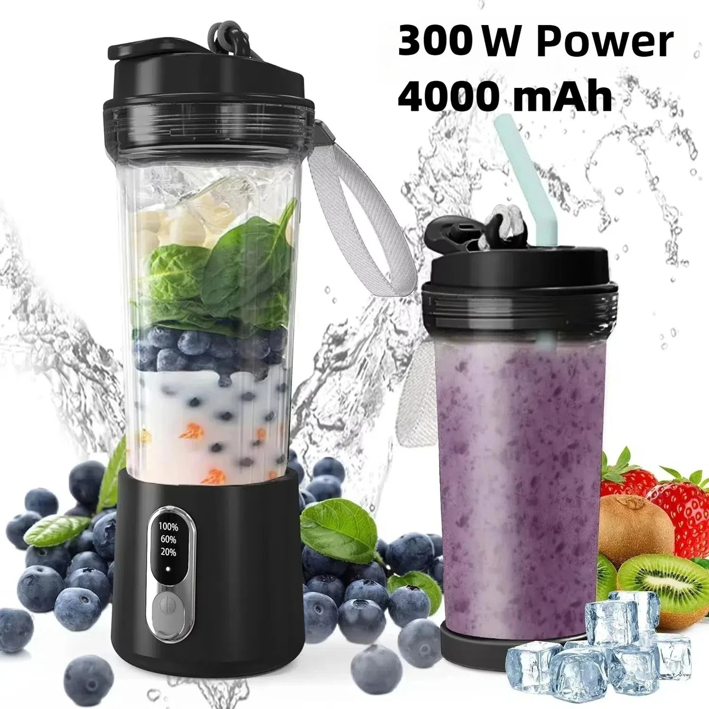300W Powerful Juicer USB Battery Multi-use Juice Cup