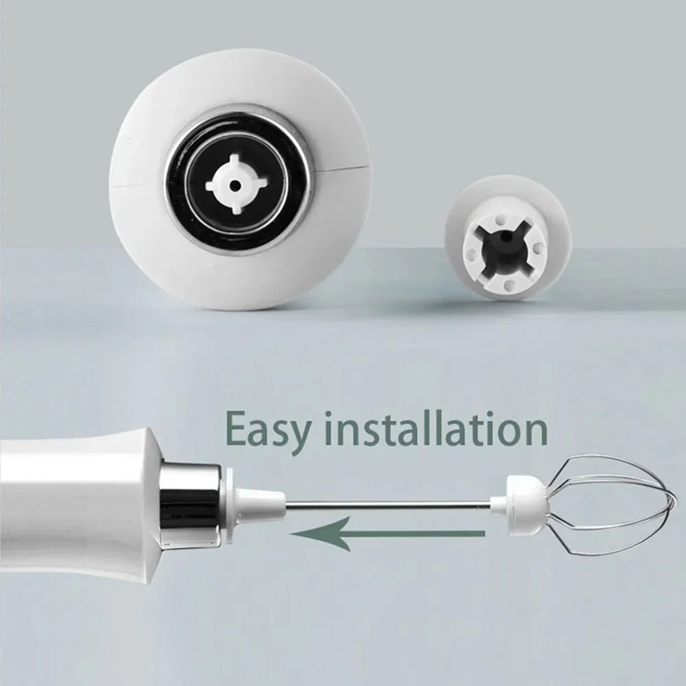 Wireless Egg Beater Kitchen Mixer Coffee Whisk Blender Tool for Home Use
