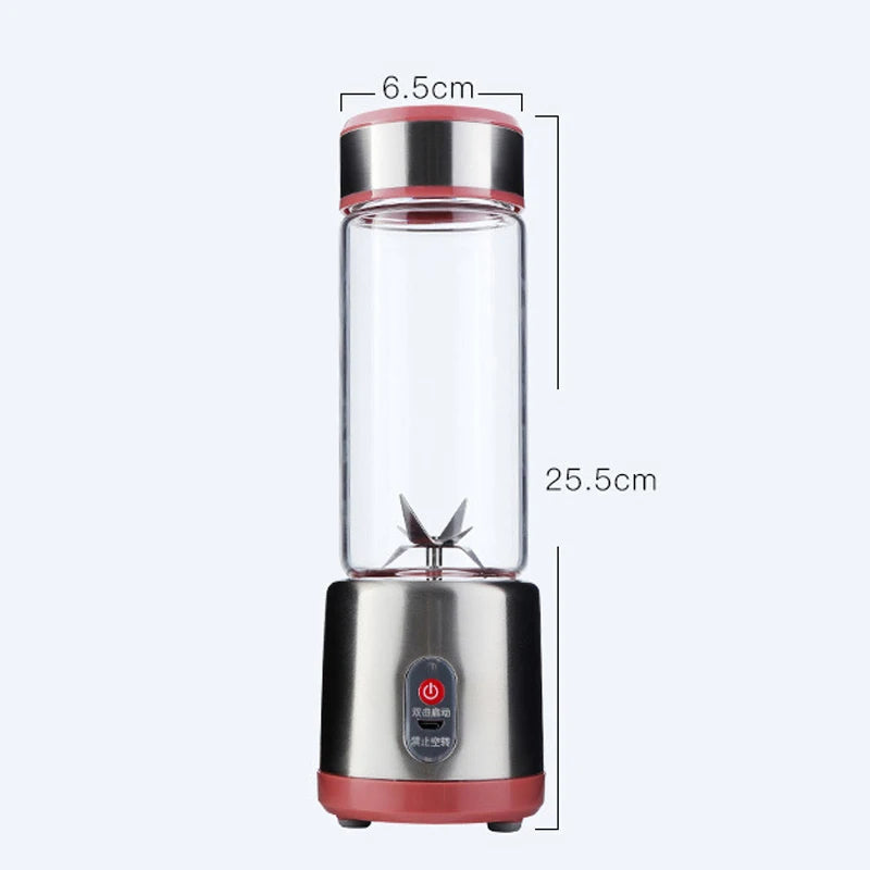 USB Rechargeable Electric Mixer Fruit Orange Milkshake Juice Maker Machine