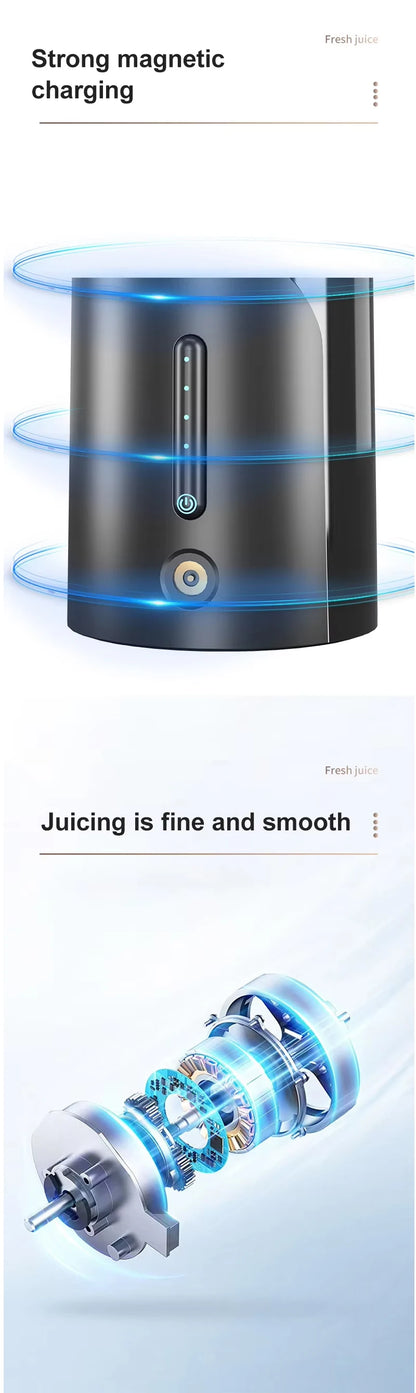 Personal Electric Mini Ice Bottle Blender Home USB 6 Blade