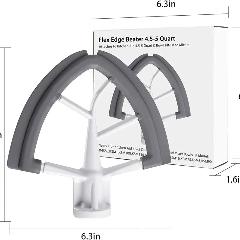 Flexible Side Beater for KitchenAid Mixer 4.5-5-Quart Tilt Head